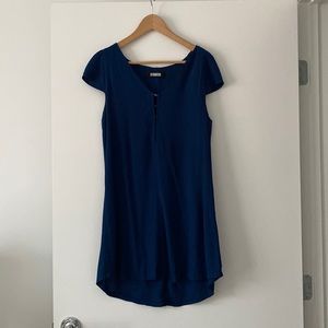 Reformation Mini Navy Blue Dress